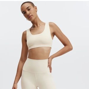 Fabletics Pure Luxe bra in latte nude. Size small NWT